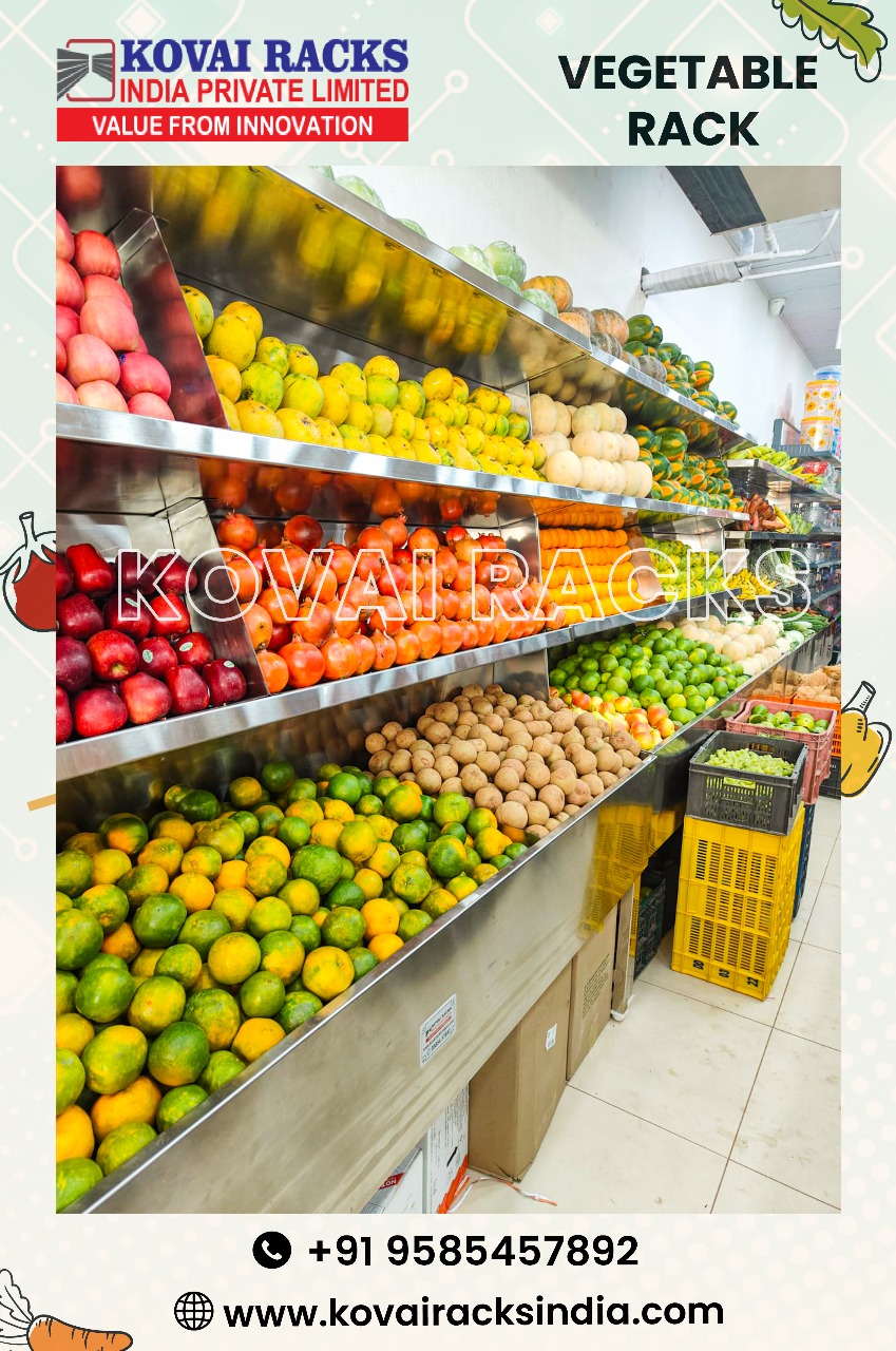 SS  Veg  Radius Display Stand